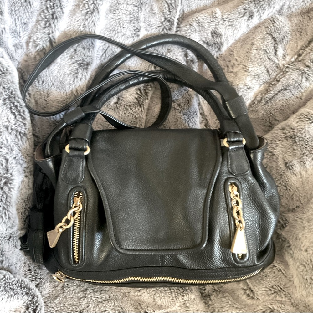 See by Chloé Black Leather Cherry Crossbody Shoulder Bag